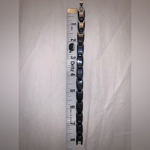 Stainless steel and Ceramic Men’s Bracelet - Picture 4 of 6